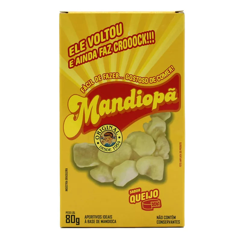Salgadinho Mandiopã Sabor Queijo 6 x 80G